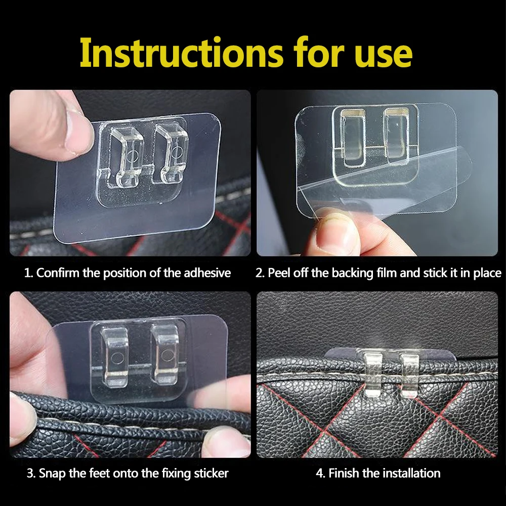 5 шт. автомобильные коврики противоскользящая наклейка с крючком для Skoda Octavia A2 A5 A7