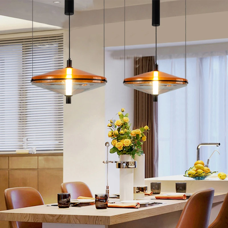 Новый стиль люстра для гостиной столовой простой скандинавский цвет с летающей