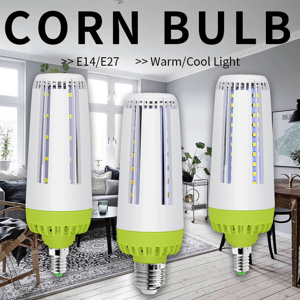 

LED Corn Bulb E27 Lamp E14 Chandelier 220V Lampada Leds SMD 5736 Bombilla 10W 15W 20W For Home Living Room 110V LED Candle Light