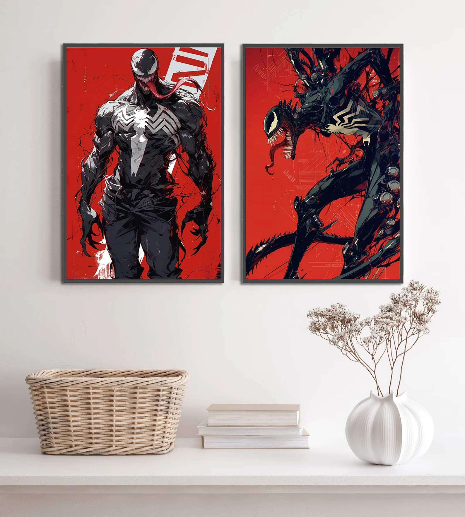 Самоклеящиеся бумажные плакаты Venom Mavel обои из фильма фигурки Человека-паука HD