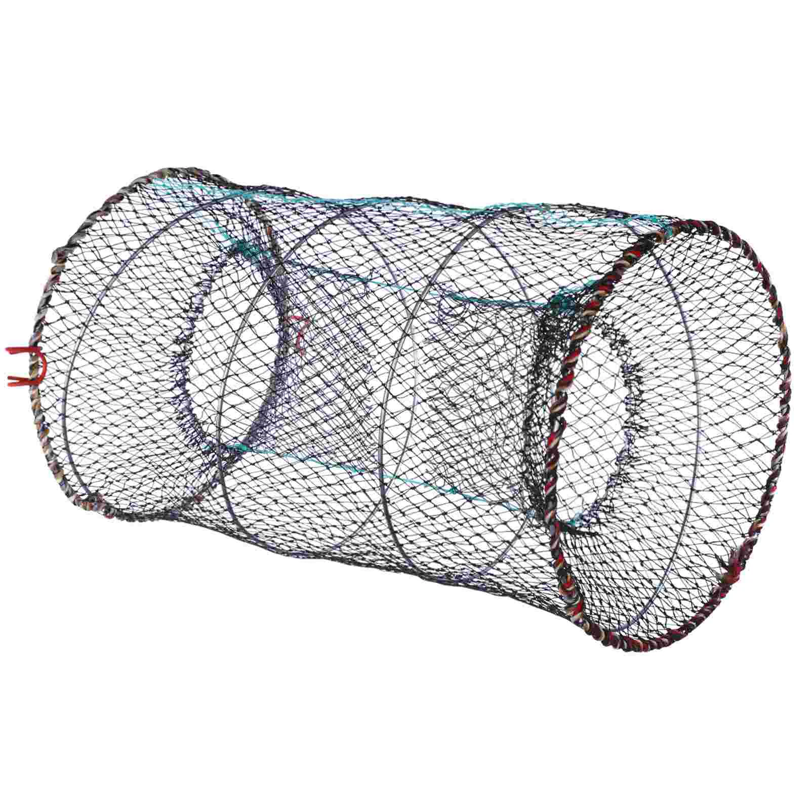

Folding Fishing Net Trap Trap Cast Mesh Trap Lobster Shrimp Cast Net Fishing Bait Trap Cage Black Accessories