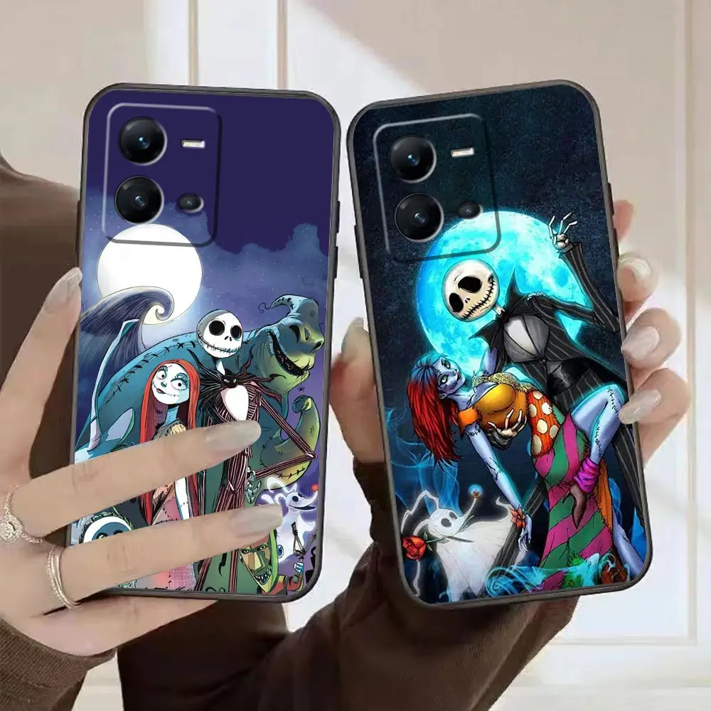 

Case For VIVO X90 X80 X70 X60 X50 X27 X23 X21 X20 Plus V25 V23 V23E V21 V21E V20 SE Pro 5G Case The Nightmare Before Christmas