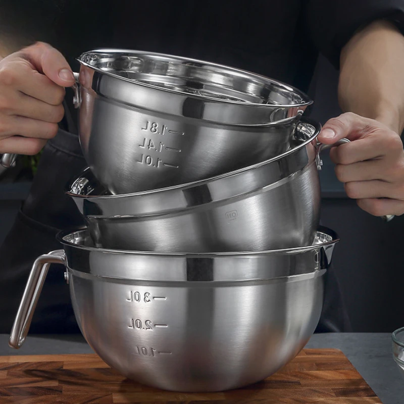 Збивалка для яиц из нержавеющей стали 304 взбивалка выпечки защита от брызг миска