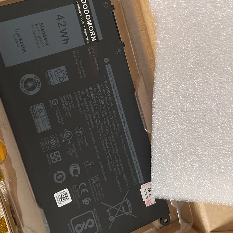 Новая батарея WDXOR для DELL Inspiron 13 5368 5378 7368 14 7460 7472 5468 15 5538 5567 5568 7560 7570 7569 17 5765 P61F 3180 WDX0R -