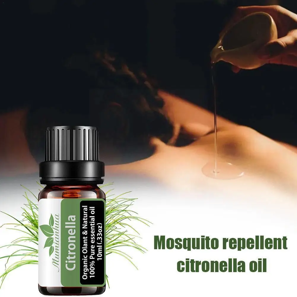 

10ml Citronella Essential Oil Diffuser Pure Natural Eucalyptus Peppermint Basil Vanilla Tea Tree Oil Cloves Aromatic Lavend H2I0