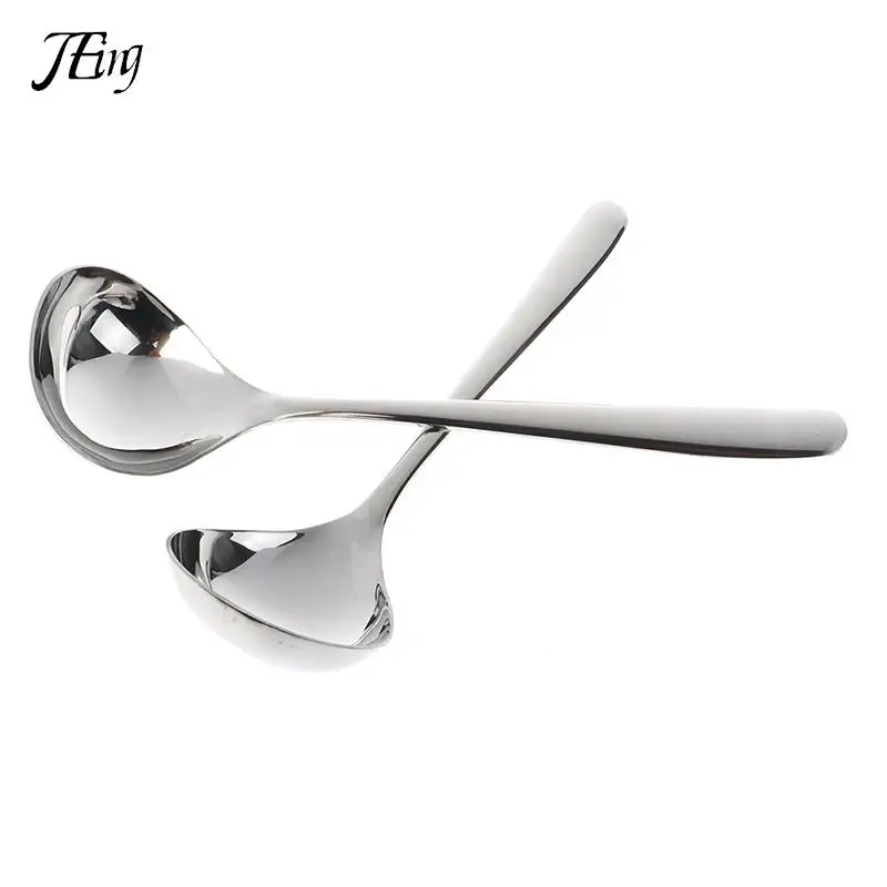 

1 Pcs 17.5/20cm Soup Spoon Deepen Thickened Stainless Steel Serving Spoons Cooking Meal Food Spoon Dinnerware