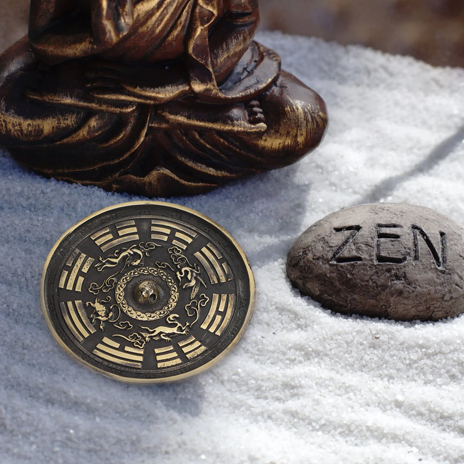 Сливовый боссом бронзовое зеркало домашний декор экзорцизм орнамент медь восемь