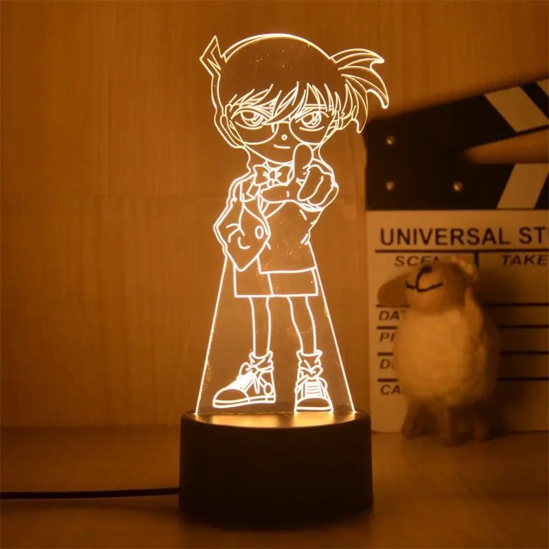 

Jimmy Kudo 3d Night Lights Anime Detective Conan Led Light Multicolor Creative Acrylic Exquisite Charms Birthday Decorations