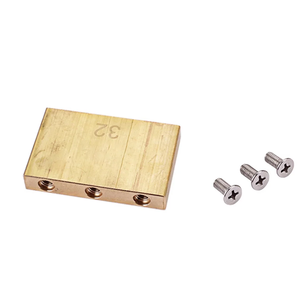 

32 мм латунный тремоло блок легкий Квадратный маленький Гриф для электрогитары Стандартный тремоло блок стабильный гитарный мост часть для ...