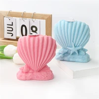 3d candle making supplies silicone starfish conch shell candle mold creative diy heart scallop aromatherapy mousse mold
