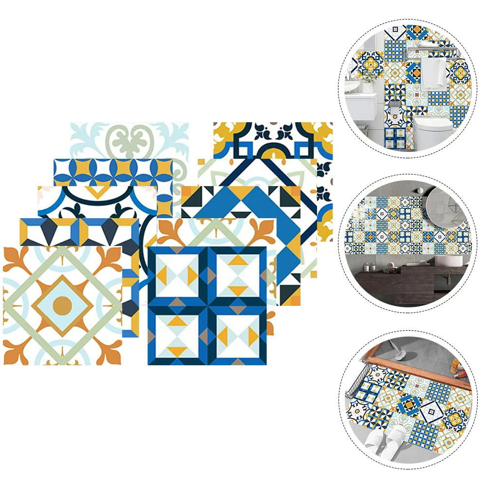 

Tile Stickers Peelsticker Removable Kitchen Decals Wall Floor Stick Vinyl Backsplash Diy Countertop Wallpaper Mural
