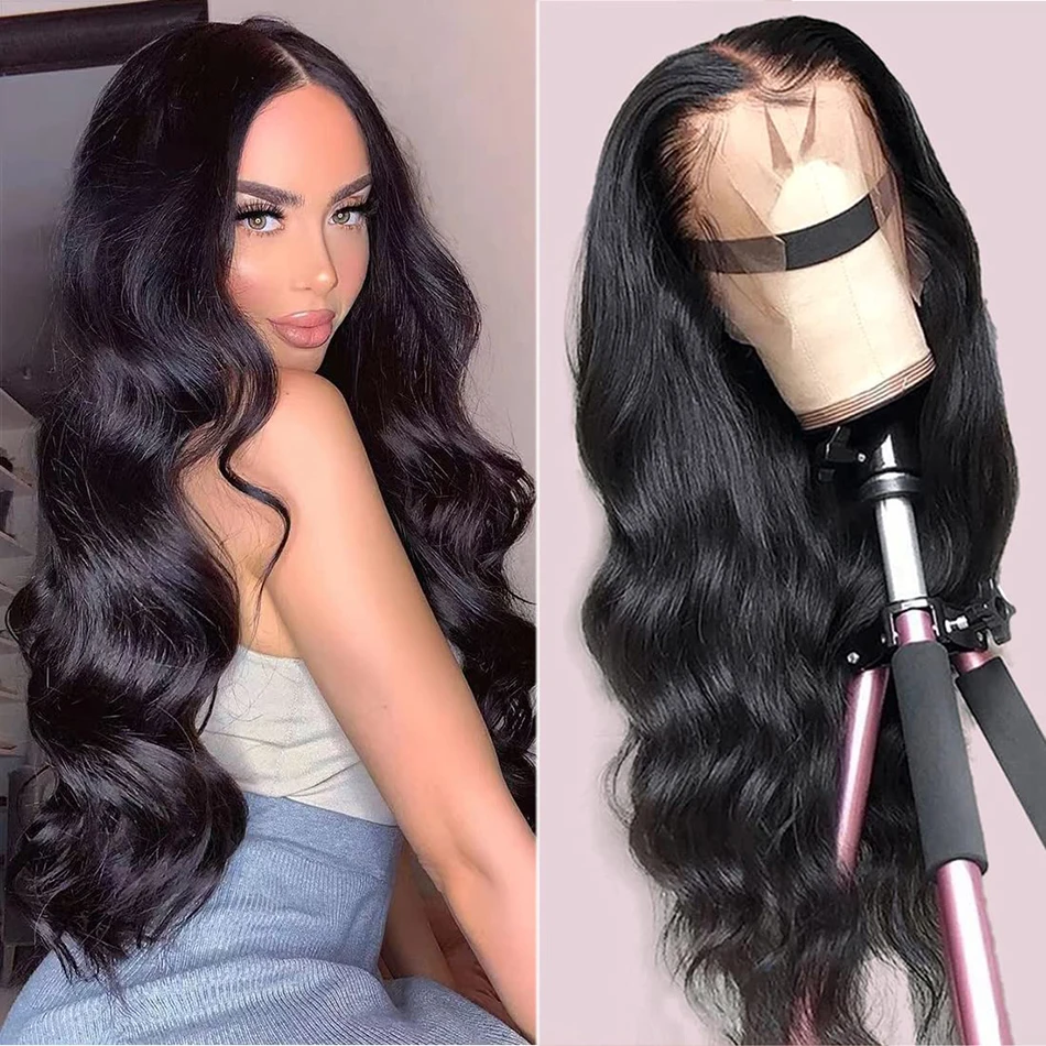 Парики из натуральных волос на сетке 20 дюймов 180x4