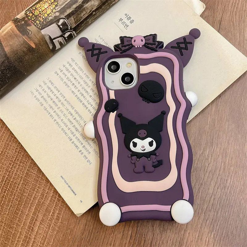 

Силиконовый чехол для телефона Kawaii Sanrio с милым рисунком Kuromi Iphone