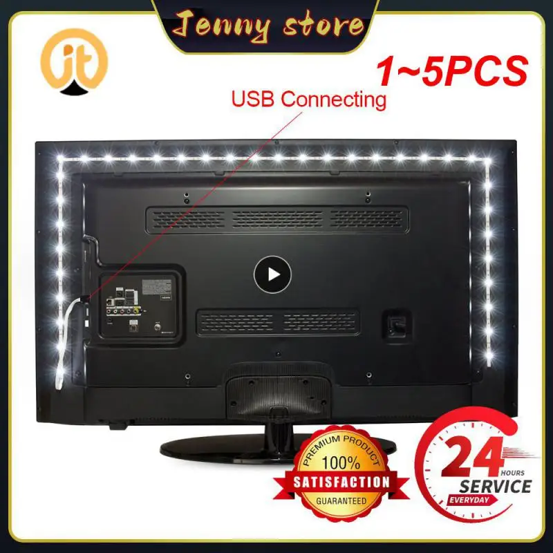 

1~5PCS Novelty 5V USB LED light SMD 3528 HDTV TV Background Decoration lamp Flexible Strip Not Waterproof 1M 2M 4M 5M