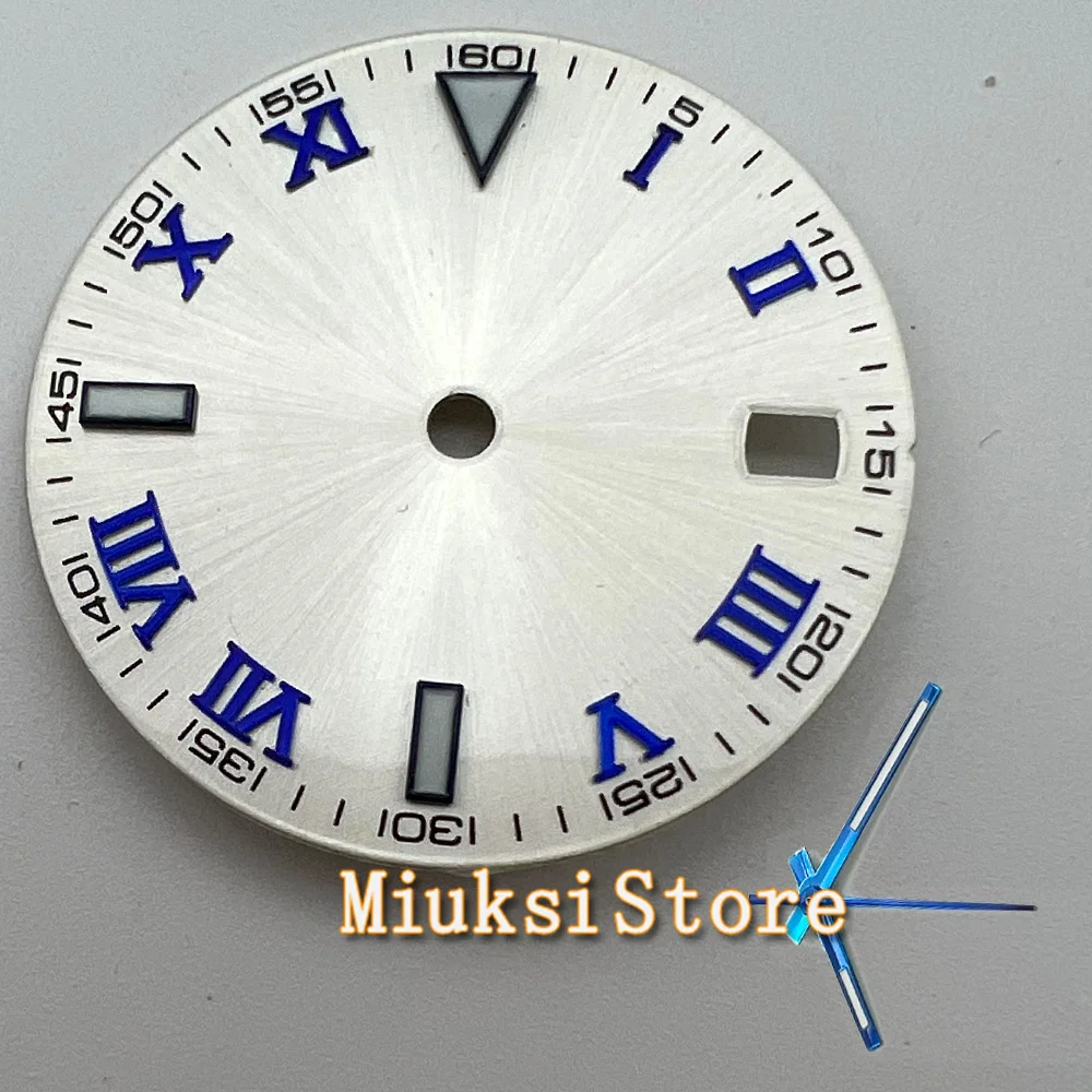 Фото Циферблат для часов NH35 NH36 Miyota8215 821A DG2813 ST1612 ETA2824 2836 PT5000 ST2130, циферблат с римскими цифрами, 29 мм №2