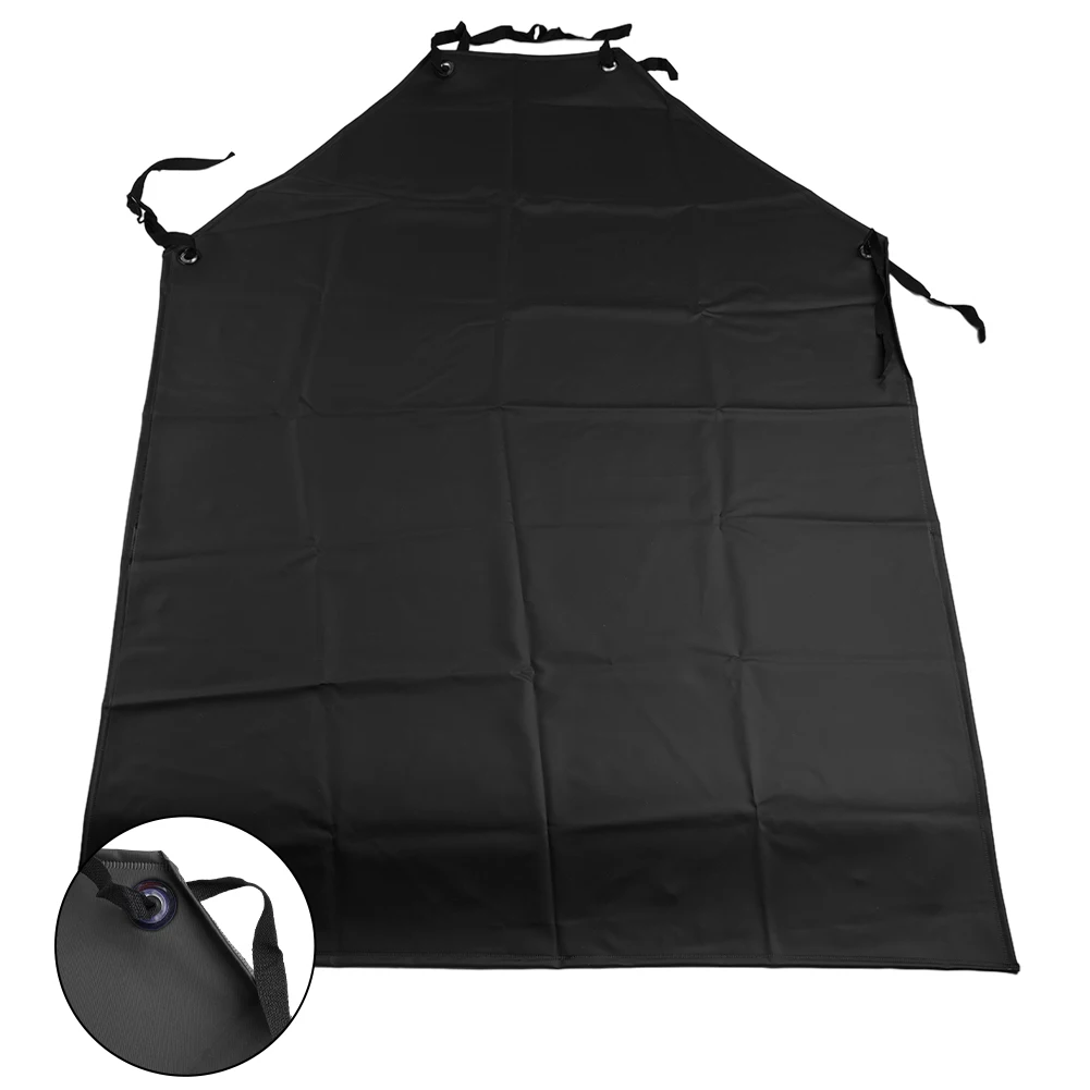 

Unisex Apron Waterproof Heavy Duty Restaurant Woodworking BBQ Baking Black Cleaning Crafts Dustproof For Butchers