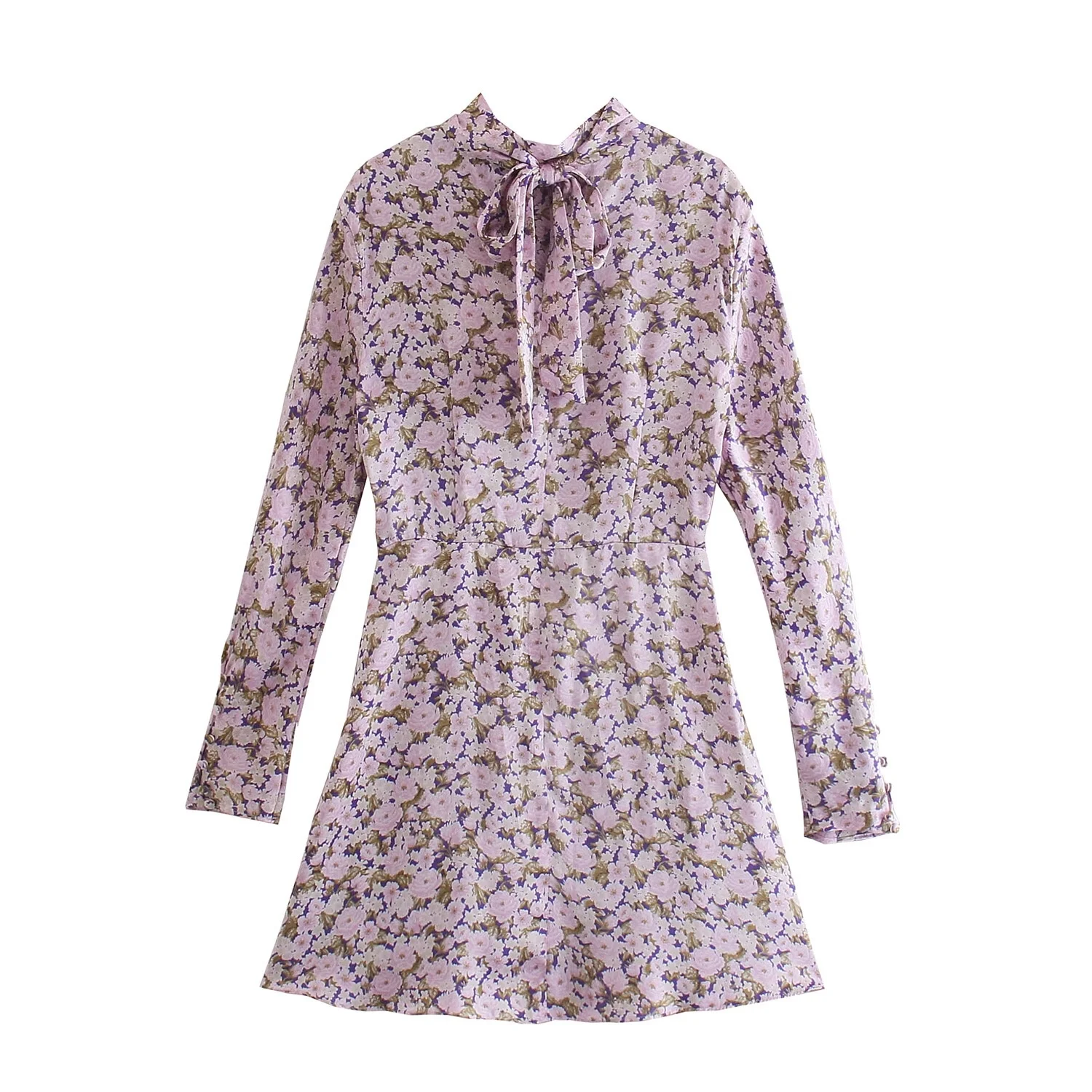 Женская винтажная рубашка с рюшами фиолетовая блузка во французском стиле