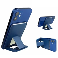for iphone 1213 pro max magnetic leather wallet cards holder stand phone stand detachable phone card holder wallet stand