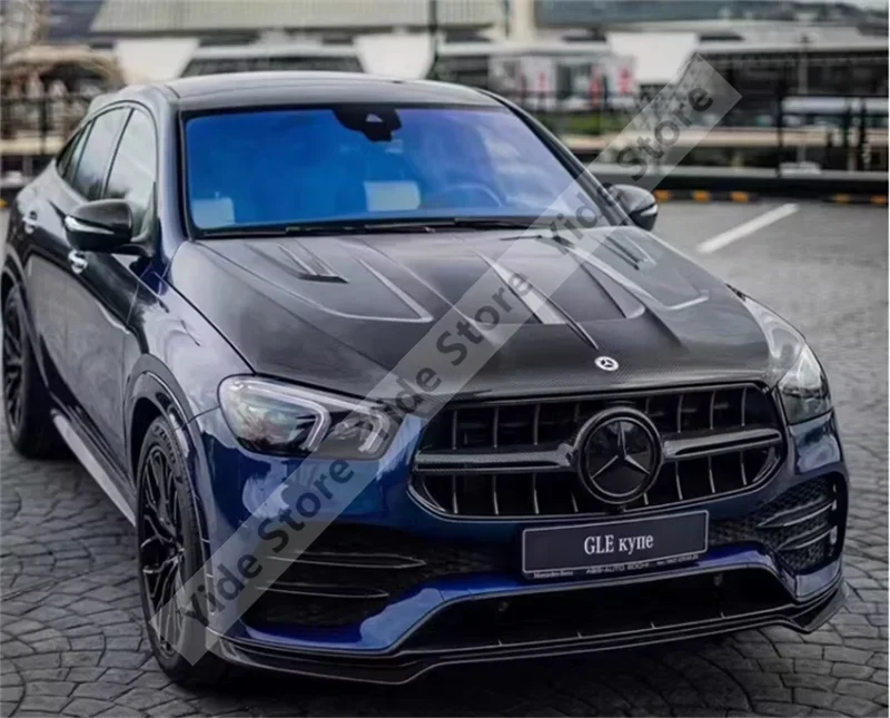 Передний бампер из углеродного волокна капот вентиляционная крышка для Mercedes Benz