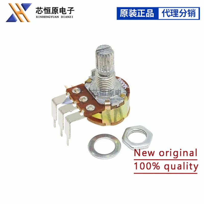 5 шт. WH148 15 мм вал 3-контактный линейный потенциометр гибкие ножки с переключателем