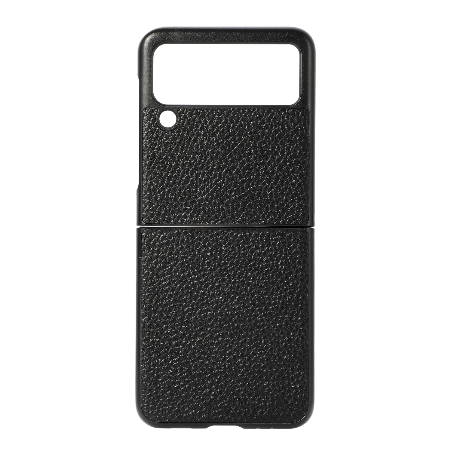 

Чехол для телефона Samsung Z Flip3 из натуральной кожи с текстурой сверху, чехол для телефона Galaxy Z Flip 3, благородный деловой доступный Роскошный че...