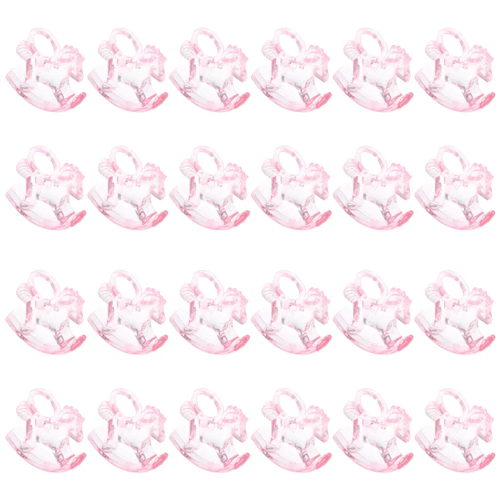 24 шт. лошадка-качалка для детского душа центральные элементы столов прозрачные