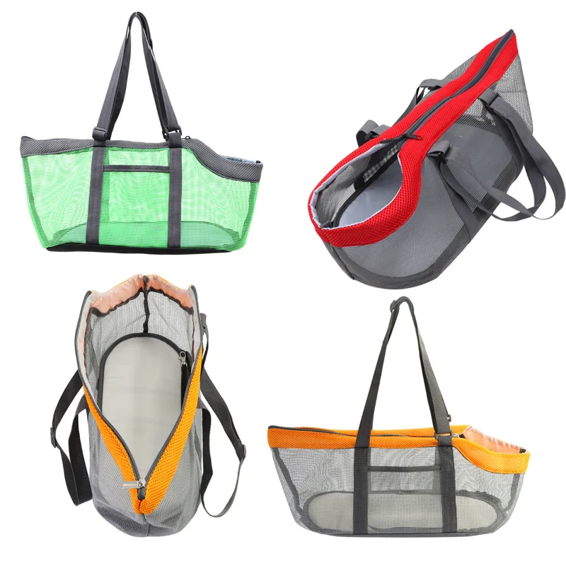 

Dog Cat Carrying Bag Portable Quadrilateral Mesh Surface Breathable Environmental Friendly Pet Carrying Bag Travel Carrying Bag