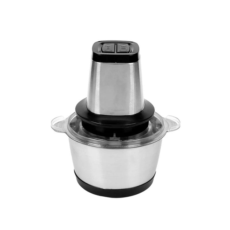 

Food Processor Stainless Steel Meat Grinder 2L Mini Electric Food Chopper Blender Machine Kitchen Appliances,EU Plug