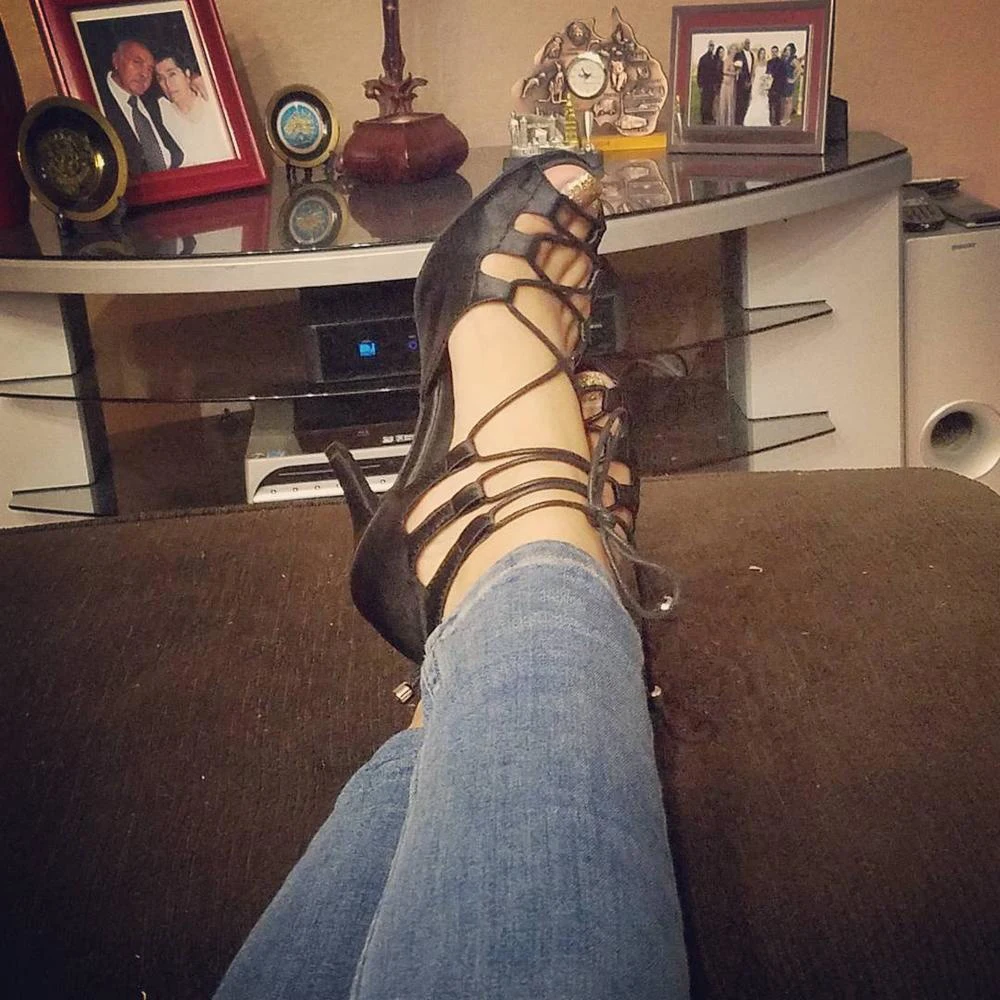 Dance High Heels Ballroom Latin Shoes Black Leather Soft Leather Sole Professional Salsa Ballroom Latin Dance Shoes For Women