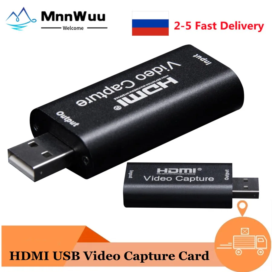 

4K Video USB capture HDMI-Compatible card Video Grabber Record Box for PS4 DVD Camcorder Camera Recording Live Streaming
