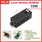 Комплект лазерного модуля NEJE B30635 10 Вт с TTL  PWM модуляцией, лазерная головка 405 нм для фрезерного станка по дереву