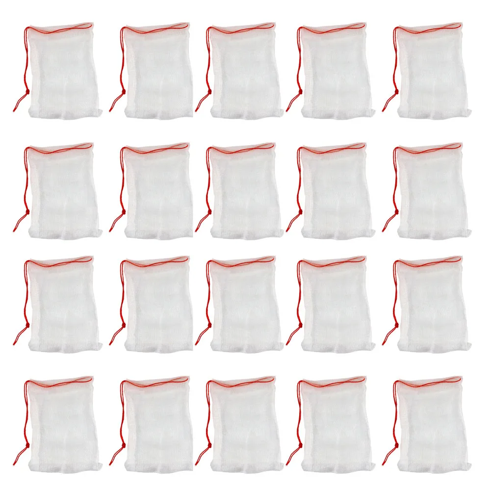 20pcs Grape Fruit Protection Bags Agricultural Pest Control Anti-Bird Garden Mesh Netting Bags For Fruit Trees Vegetable