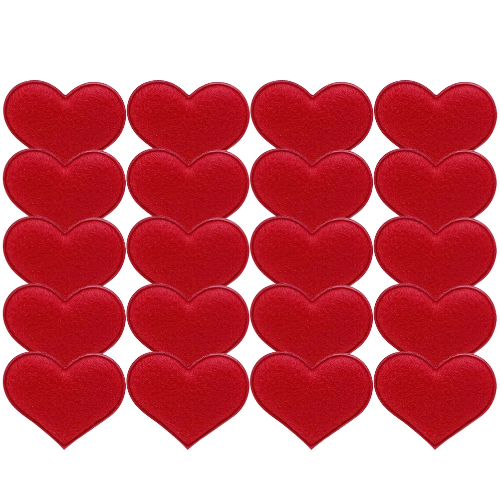 

Felt Heart Hearts Applique Patch Love Shape Sew Embroidered Red Day Badges Diy Iron Pom Sewing Beads Felted Valentine Hairpin