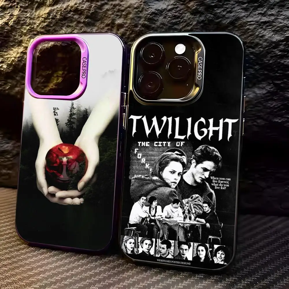 Фото Чехол для телефона Movie T-TwilightS для iPhone 17 16 15 14 13 12 11 Pro Max Air, матовый, противоскользящий, противоударный защитный чехол №1
