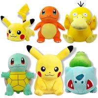 25cm pokemon pokemon jenny turtle charmande pikachue snorlax plush doll anime child toys gift