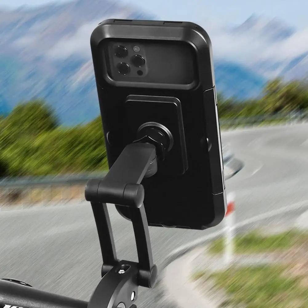 Универсальный поворотный регулируемый держатель для телефона на 360 ° мотоцикла