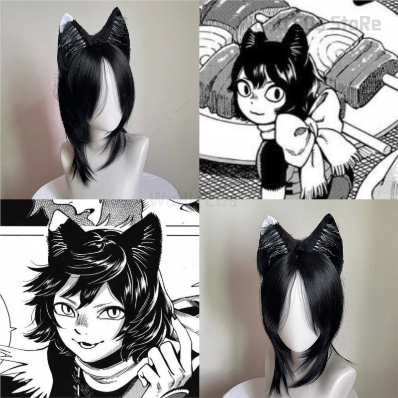 Аниме Delicious In Dungeon Izutsumi Косплей Наряд Ухо Повязка Для Волос Маскировка Хвост