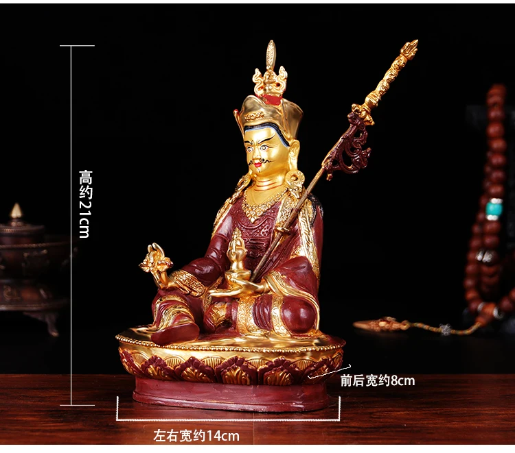 Оптовые буддийские принадлежности - изысканная 8 &quot-21 см буддийская позолота