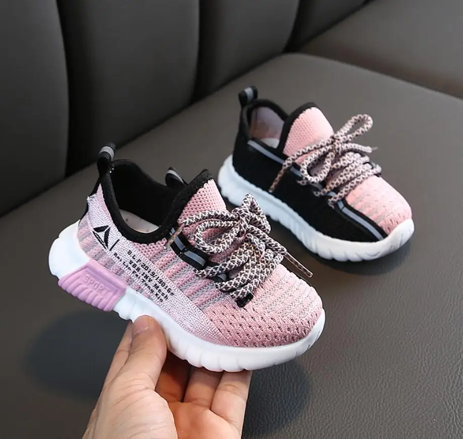 

2019 New Autumn Kids Shoes Breathable Boys Girls Sport Shoes Children Casual Sneakers Baby Running Shoes Mesh Canvas Shoes