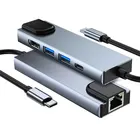 USB-концентратор с Type-C на HDMI-совместимый концентратор 4K Rj45 100 м 3,02,0 адаптер Тип C концентратор док-станция для MacBook Pro Air M1