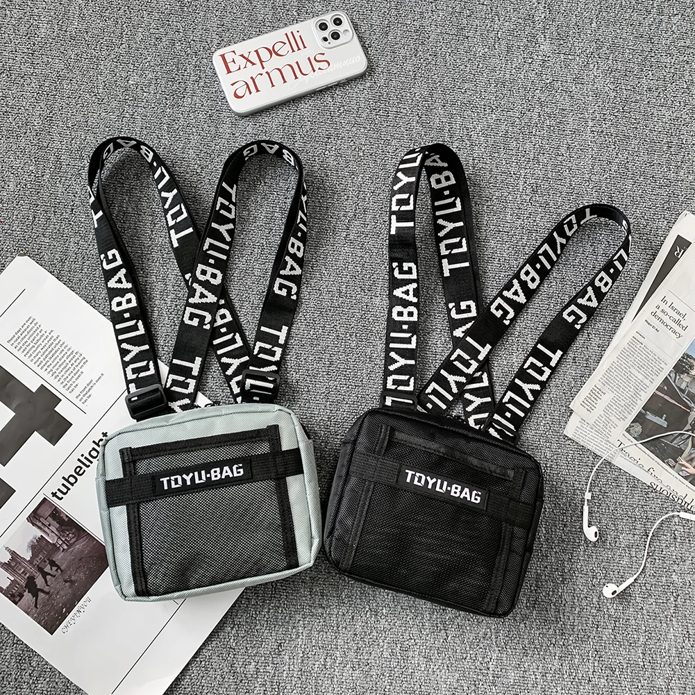 Модная нагрудная сумка для мужчин и женщин регулируемый Забавный нейлоновый