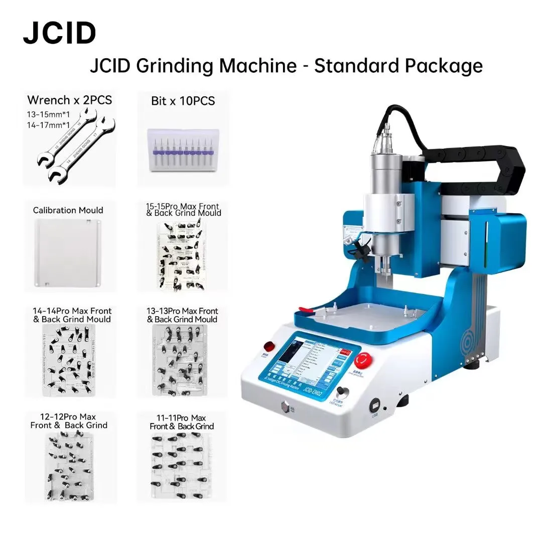 JCID шлифовальная форма EM02 CNC машина для iP6 7 8X11 12 13 14 15 Pro Max Nand/CPU IC чипинг
