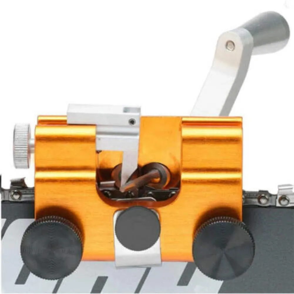 

Chain Saw Chain Sharpening Fixture Fast Sharpening Tool Kit Chainsaw Parts,1x Chain Saw Sharpener,2x Grinding Head