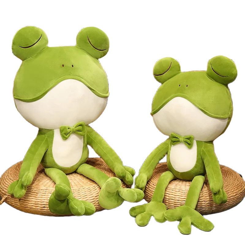 

Funny Round Eyes Frog Simulated Cute Plush Toys Huge Sleeping Accompany Stuffed Pillow Doll Home Decor Children Birthday Gift