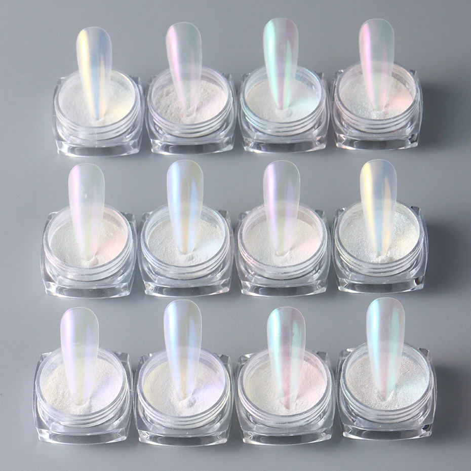 Блестки для ногтей Aurora 12 шт