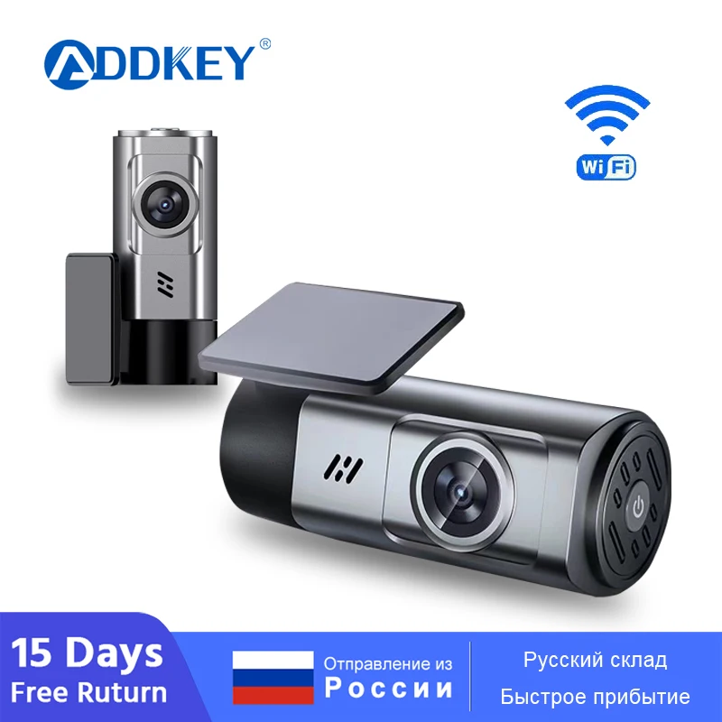 

Автомобильный видеорегистратор ADDKEY, Wi-Fi, Full HD 1080P, ночное видение
