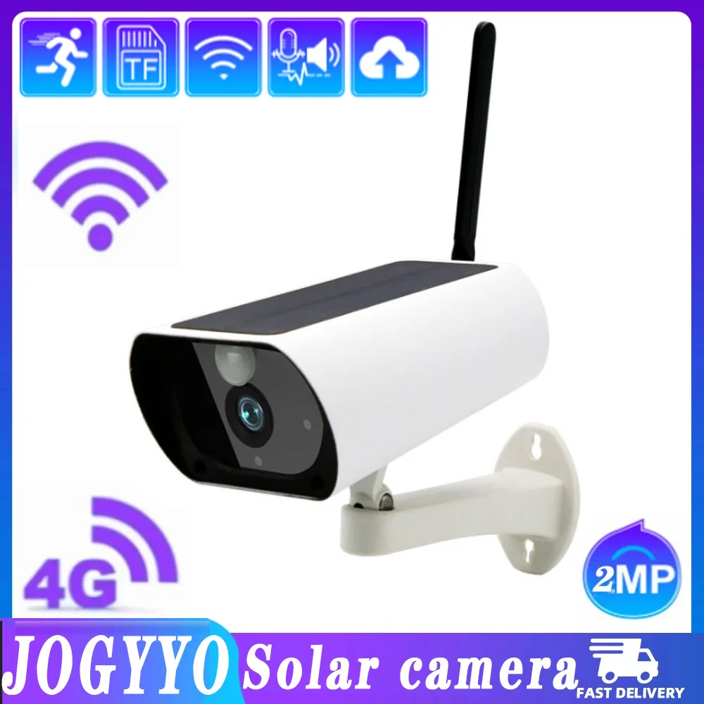 

4G Solar Camera 2MP Battery Powered WiFi IP Camera Outdoor Wireless Surveillance Security Camera Waterproof IP66 CCTV PIR