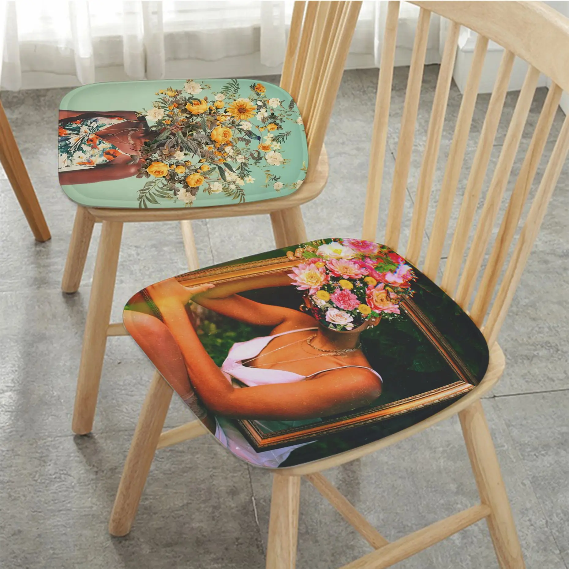 

Цветочные Перья для женщин, абстрактный современный минималистичный стиль, плюшевая подушка, мягкая удобная задняя подушка для дома, коври...