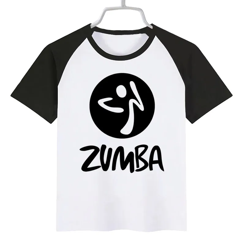 

Zumba новые детские футболки для девочек и мальчиков летняя повседневная футболка детская одежда с принтом топы милые детские с коротким рука...