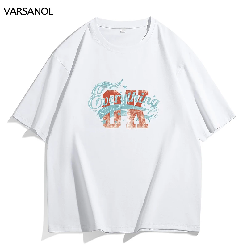 

VARSANOL Fashion Summer T-shirt Man Casual O Neck Short Sleeve Men's Top Tees T Shirts Streetwear Printing Pattern Homme Clothes